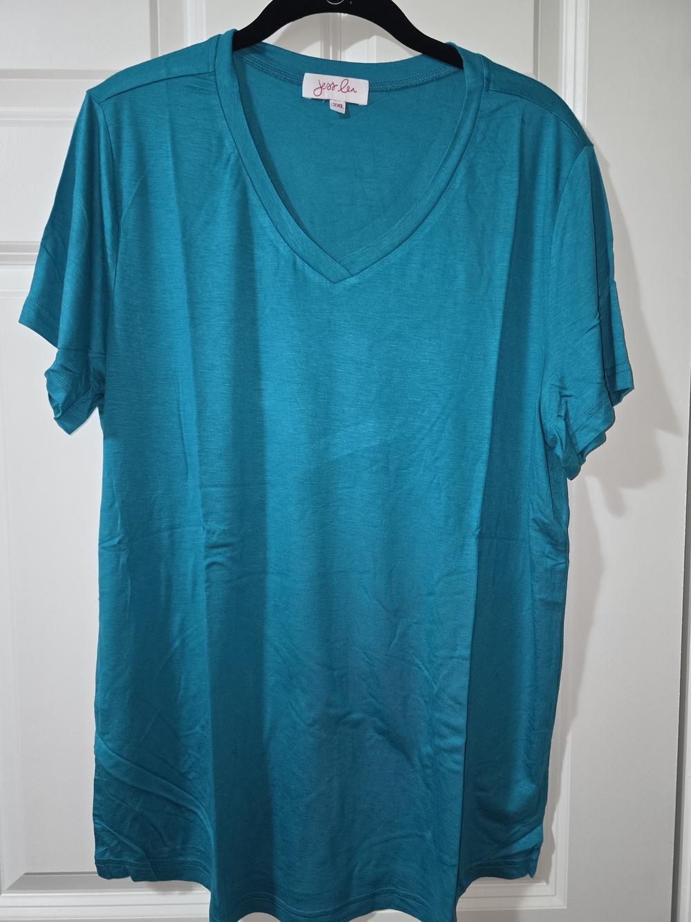 Teal V-Neck Short Sleeve Women's Tee